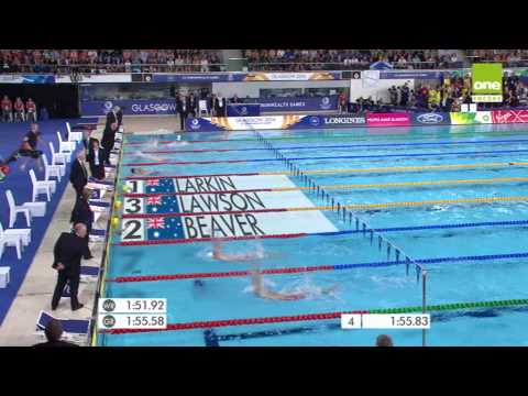 200m Backstroke Final Glasgow 2014 Commonwealth Games