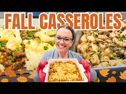 3 *NEW* Fall Casseroles That Are SO Cozy & Comforting!