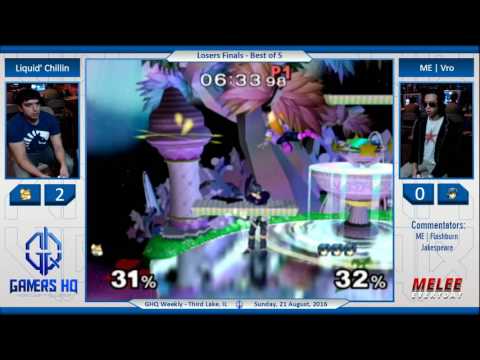 GHQ Weekly [8/21/16] - Liquid' Chillin (Fox) vs. ME | Vro (Marth) - SSBM - Losers Finals