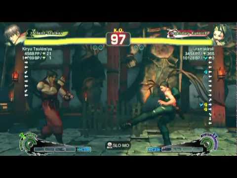 SSF4 AE: Kiryu Tsukimiya(Guy) vs uramakiroll(Ibuki) - HD 720p