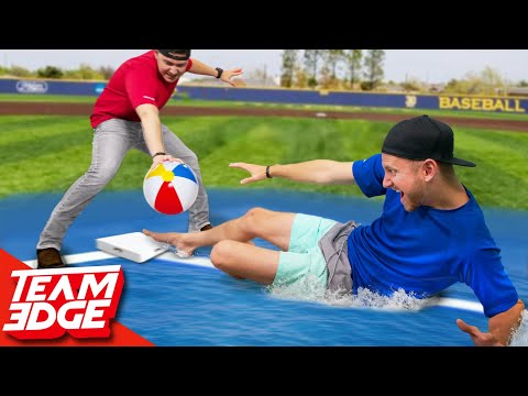 Slip 'N Slide Beachball Baseball!! Video