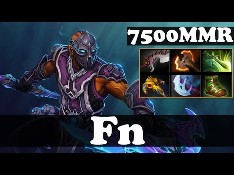Dota 2 - Fn 7500 MMR Plays Anti-Mage vol 2 - Ranked Match Gameplay