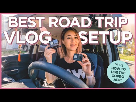 最好的公路旅行Vlog設置--如何在車內設置GoPro和使用GoPro應用程序。 (Best Road Trip Vlog Setup - How To Set Up GoPros in the Car and Using the GoPro App)