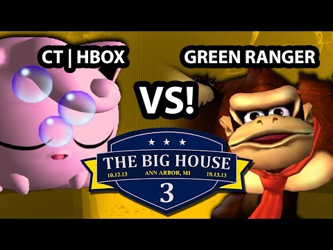The Big House 3 - Green Ranger (Donkey Kong) Vs. Hungrybox (Jigglypuff) - Pools Round 1 - SSBM