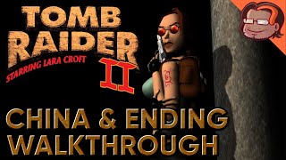 Tomb Raider II Walkthough - China & Ending [All Secrets][Widescreen][PC]