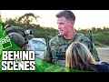 Behind The Scenes Of LAND OF BAD Liam Hemsworth Russell Crowe
