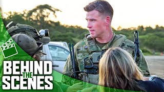 Behind the Scenes of LAND OF BAD | Liam Hemsworth, Russell Crowe