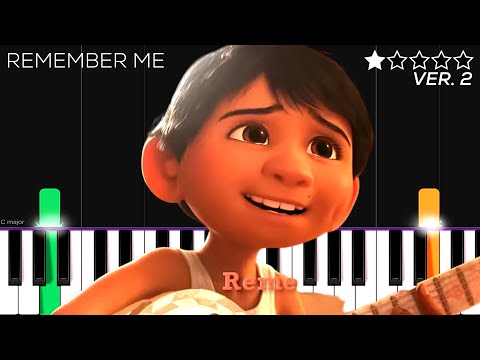 Anthony Gonzalez, Ana Ofelia Murguía - Remember Me (Reunion) (From "Coco") | EASY Piano Tutorial