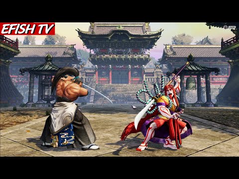 Kibagami Genjuro vs Senryo Kyoshiro (Hardest AI) - Samurai Shodown
