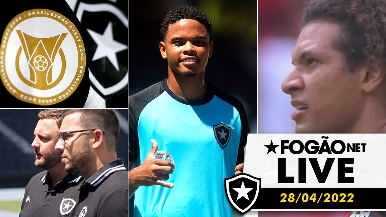 AO VIVO! Montagem do time B, mais uma derrota de Arão na Justiça… FogãoNET comenta principais notícias do Botafogo 📺🔥