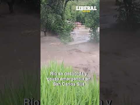 #ElLiberaldelSur Fuertes lluvias provocan inundaciones y desbordamiento de río en Quetzaltenango 🌧️