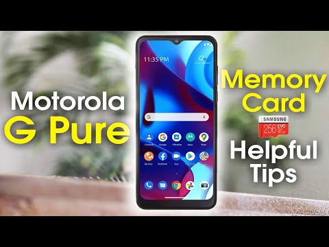Moto G Pure How to Install a Memory Card and Helpful Tips | H2techvideos
