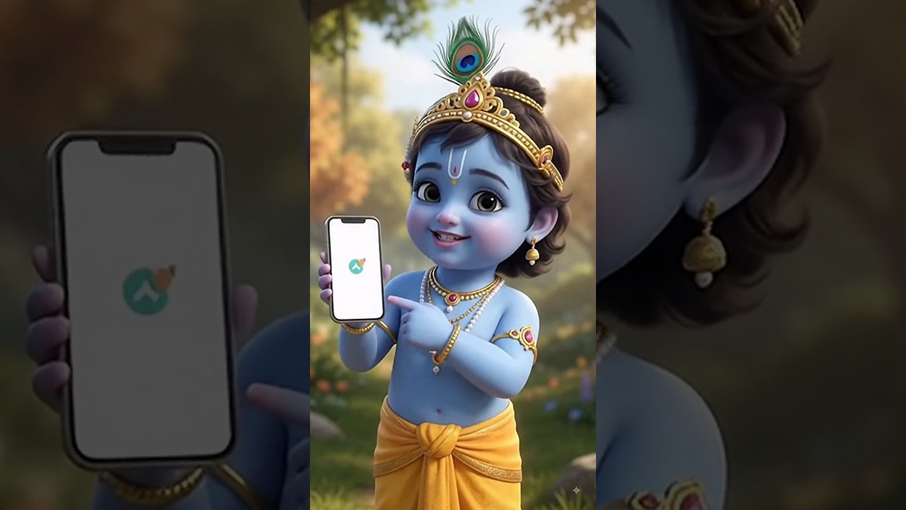 आज मेरा Birthday है 🎂💙 नन्हे कृष्ण ने कहा—मेरा Status जरूर लगाना 🙏🦚 #shorts
