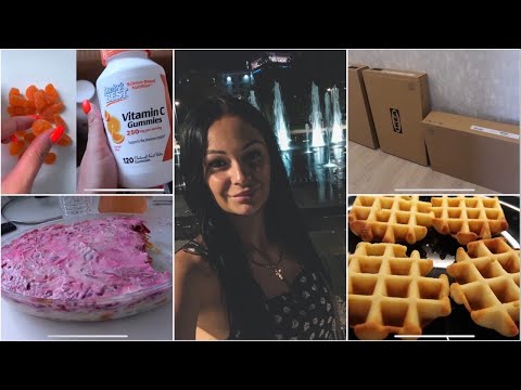 Сумбурный влог, купили письменные столы, моменты из жизни, распаковка посылки iherb