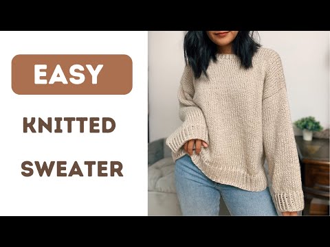 Easy knitted sweater tutorial - Free Knitted Sweater...