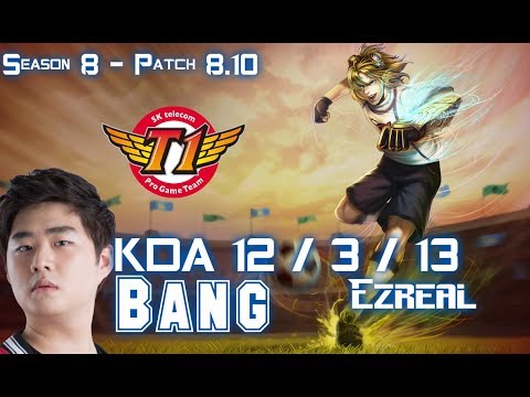 SKT T1 Bang EZREAL vs KAI'SA ADC - Patch 8.10 KR Ranked