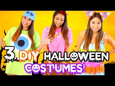 DIY HALLOWEEN COSTUMES FOR TEENS!! CHEAP & EASY 2016! Video