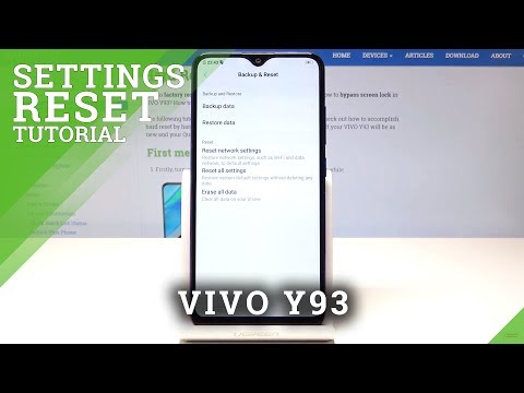 How to Reset Settings in VIVO Y93 - Restore Default Configuration