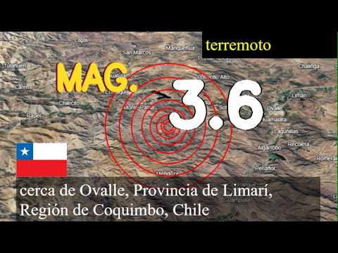 Terremoto cerca de Ovalle, Provincia de Limarí, Región de Coquimbo, Chile actualizaciones en vivo h