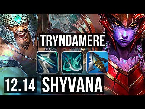 TRYNDA vs SHYVANA (TOP) | 6/0/4, 2.7M mastery, 2000+ games, Dominating | EUW Master | 12.14