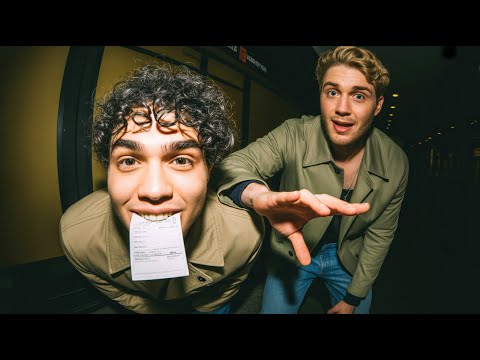 Two guys at the coat check—he held my ticket in his teeth