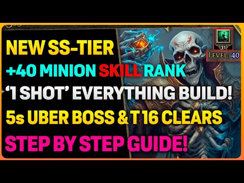 NEW SS-Tier: +40 Minions Skill Rank 0.4 ORACLE Endgame Build! | 1 SHOT Everything!!