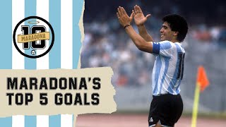 ðŸ‡¦ðŸ‡· Diego Maradonaâ€™s Top 5 Goals | FIFA World Cup