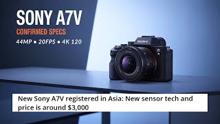 Sony A7V CONFIRMED: 44MP, 20FPS, 8-Stop IBIS - Game Changer 2025!