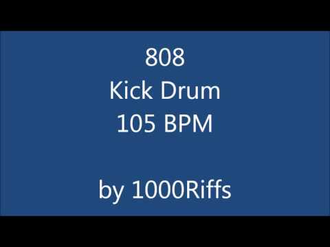 808 Kick Drum 105 BPM - Beats Per Minute