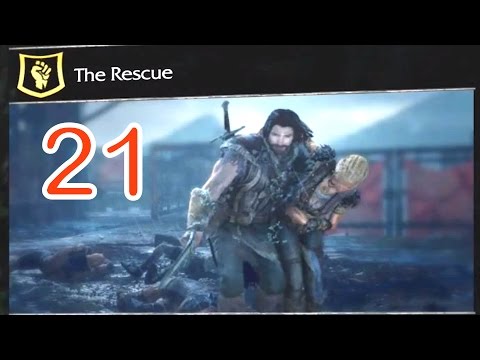 Middle-earth: Shadow of Mordor Walkthrough Part 21 - "THE RESCUE""(PS4/XBOXONE)
