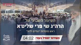 הרב שי פרי - השיעור השבועי - פרשת ראה - מרן חכם שלום כהן זצ"ל