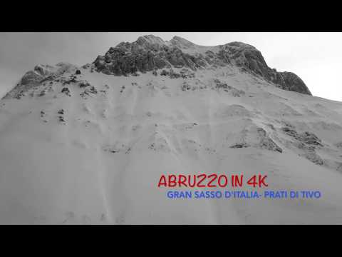 NEVE SUL GRAN SASSO D'ITALIA IN 4K - PRATI DI TIVO E PIETRACAMELA