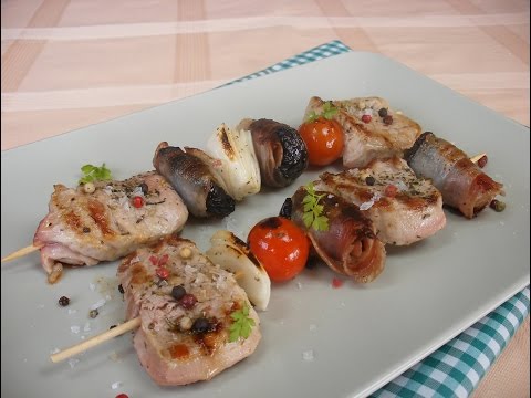 Brochetas de solomillo