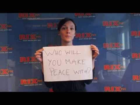 Brita Zackari, Peace One Day - Who will you make peace with?