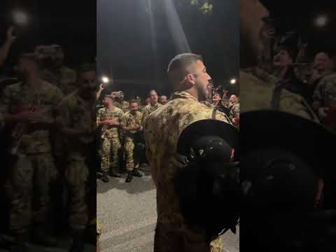 Marcia d'ordinanza Bersaglieri. Prova notturna 2 giugno 2023. Momenti musicali.