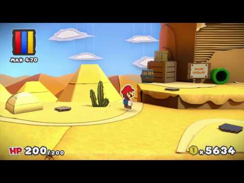 Paper Mario Color Splash Glitch; Out of Bounds in Mustard Cafe