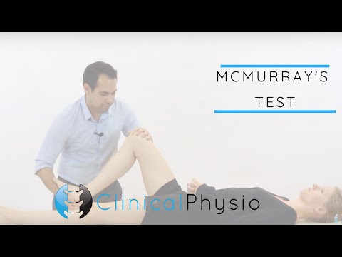 McMurray's Test for Meniscal (Meniscus) Injury of the Knee | Clinical Physio