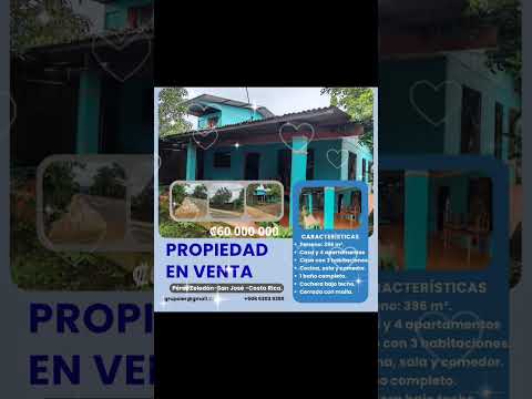 SE VENDE BELLÍSIMA CASA EN PÉREZ ZELEDÓN, SAN JOSÉ, COSTA RICA.