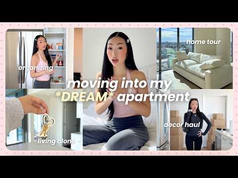 i found my *DREAM* apartment 🏡🔑 moving, apt tour, organizing, decor shopping | LIVING ALONE DIARIES