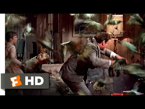 鳥たち (3/11) Movie CLIP - Birds Invade the House (1963) HD (The Birds (3/11) Movie CLIP - Birds Invade the House (1963) HD)