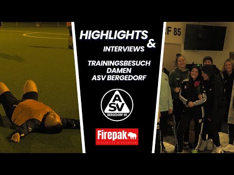 Trainingsbesuch  bei der Damenmannschaft vom ASV Bergedorf