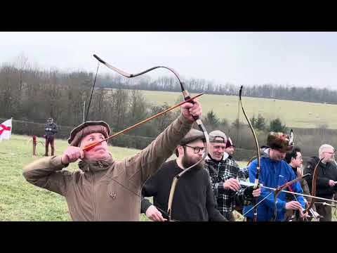 Shooting Line Full of Asiatic Bows and amazing Thumb Draw archers from all over UK