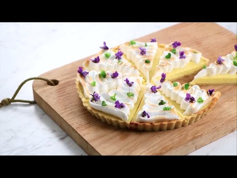 Bakad citronpaj med italiensk maräng - Köket