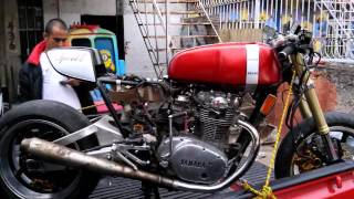 XS650 SPECIAL Cafe Racer Modern Build ZDR 2015 Finish