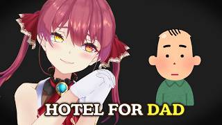 【ENG Subs】Why Marine forces her own dad to sleep in a hotel (Hololive)