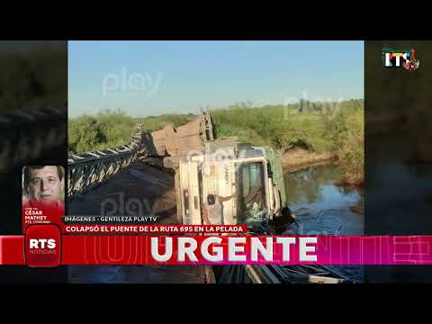 COLAPSO DEL PUENTE SOBRE LA RUTA 69S EN LA PELADA