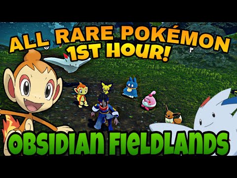 HOW TO CATCH ALL RARE POKEMON OF OBSIDIAN FIELDLANDS | Pokémon Legends Arceus