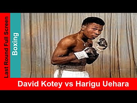 David "Poison" Kotey vs Harigu Uehara, Widescreen Fight Highlights & Technical Knockout, 1976 Match