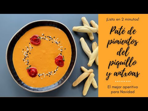 PATÉ DE PIMIENTOS DEL PIQUILLO Y ANCHOAS🤤 El mejor APERITIVO para NAVIDAD🎄