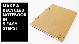 How to make a recycled notebook in 5 easy steps!